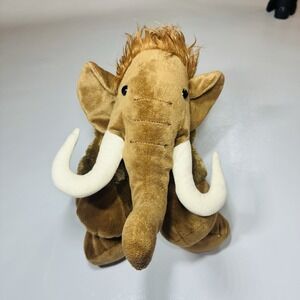 Wishpets Manny Woolly Mammoth Plush Stuffed Animal Brown Tusks 15" NWOT